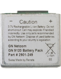 Batterie pour Jabra GN9120 avec tournevis 3.7V 345 mA. Philips 0. TorxT5 2