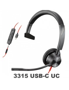 Poly - Plantronics Blackwire 3320 USB-A MS 2