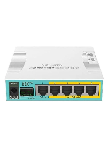 Mikrotik hEX PoE Routeur Blanc Mikrotik hEX PoE Routeur Blanc